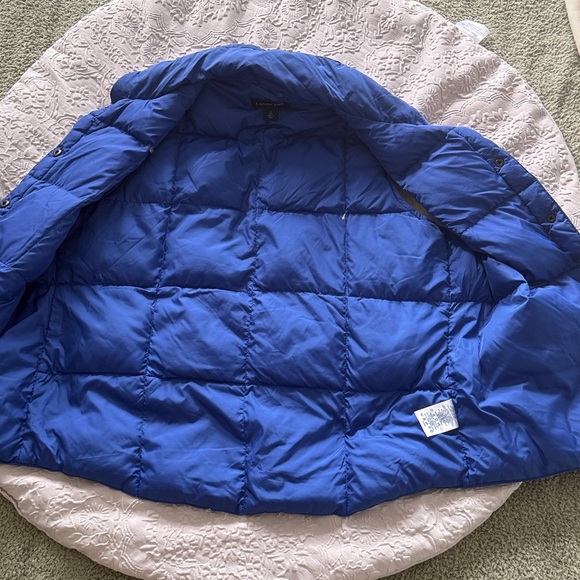Lands' End Vibrant Royal Blue Quilted Goosedown Vest Sz Small - Picture 5 of 7